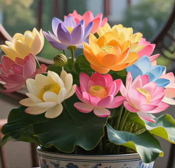 🌸【7 days germination】Last Day Sale - 50% OFF💐The Sacred Bonsai Bowl Lotus Flower