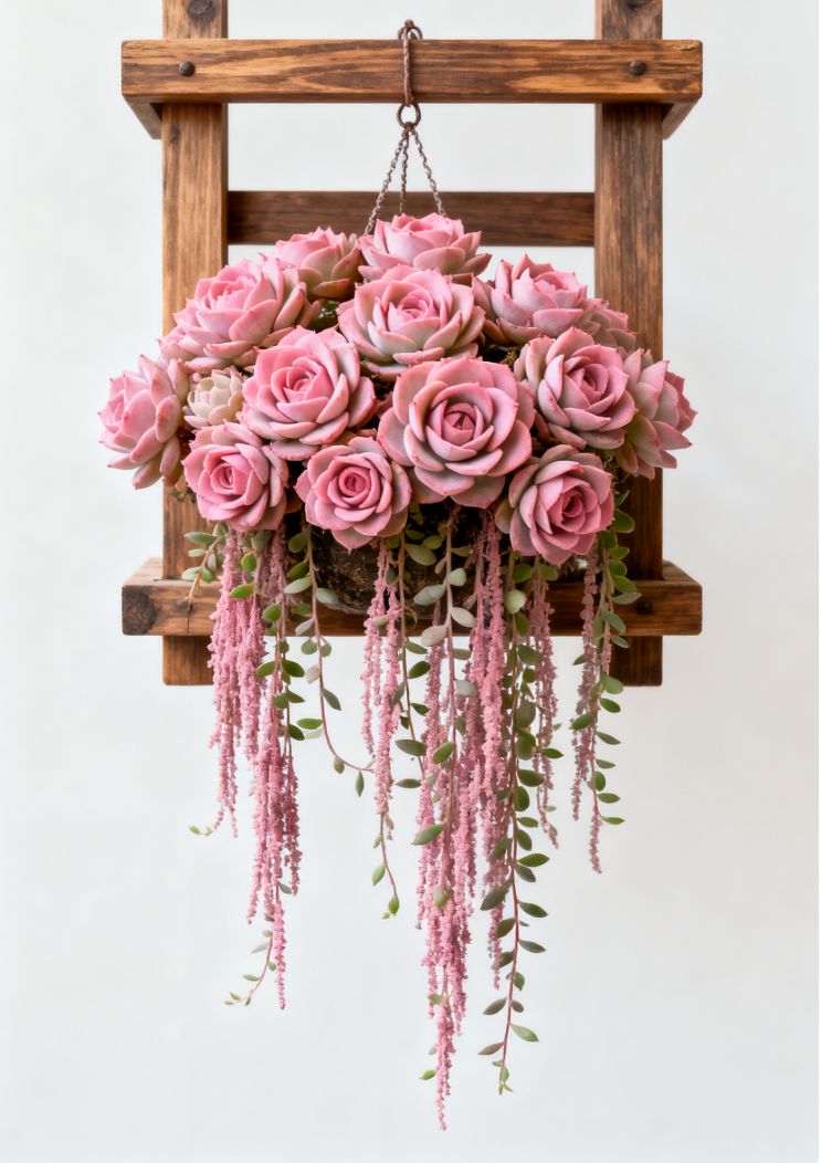 Pink Tassel Succulent Rose Seeds – Grow Your Dreamy Pink Cascading Blooms 🌸