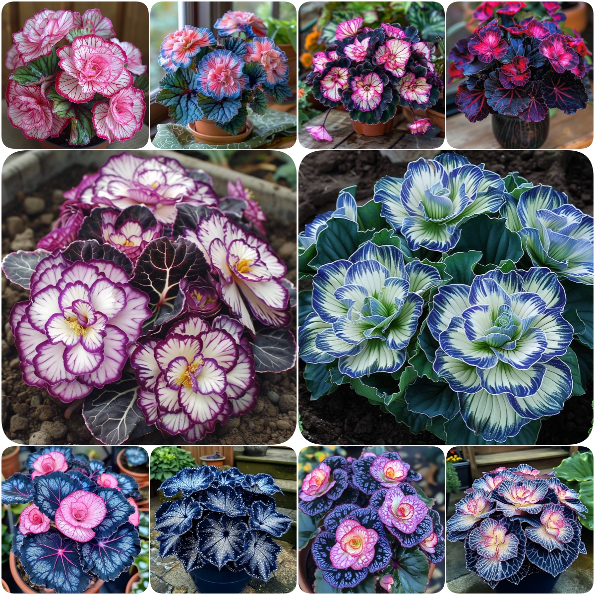 Painted Begonia 🫧☘️Pot Plant, Interior Design, Low Maintenance🍃🌺