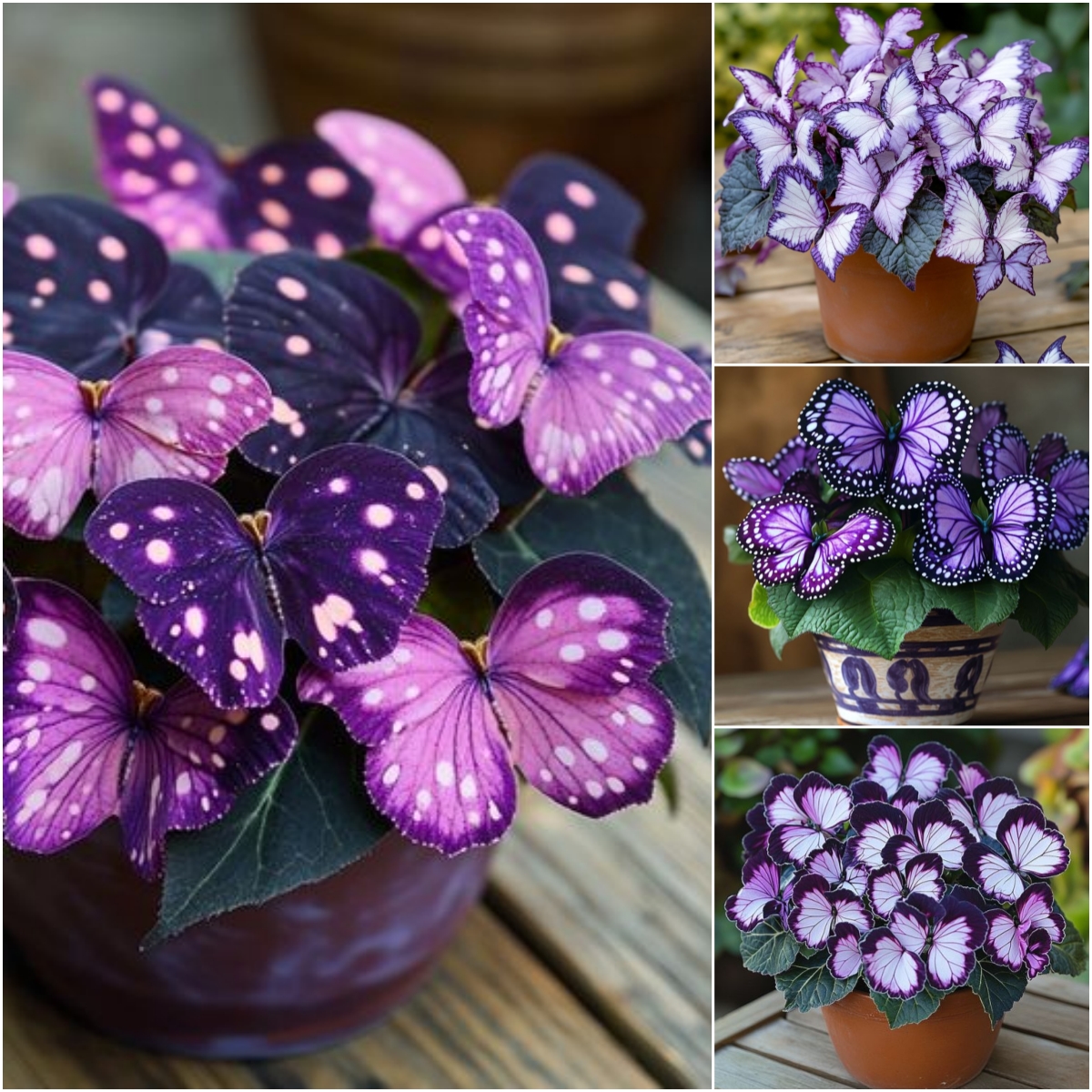 Butterfly Begonia Seed Series 🦋🌺 Bonsai Hanging Basket Garden