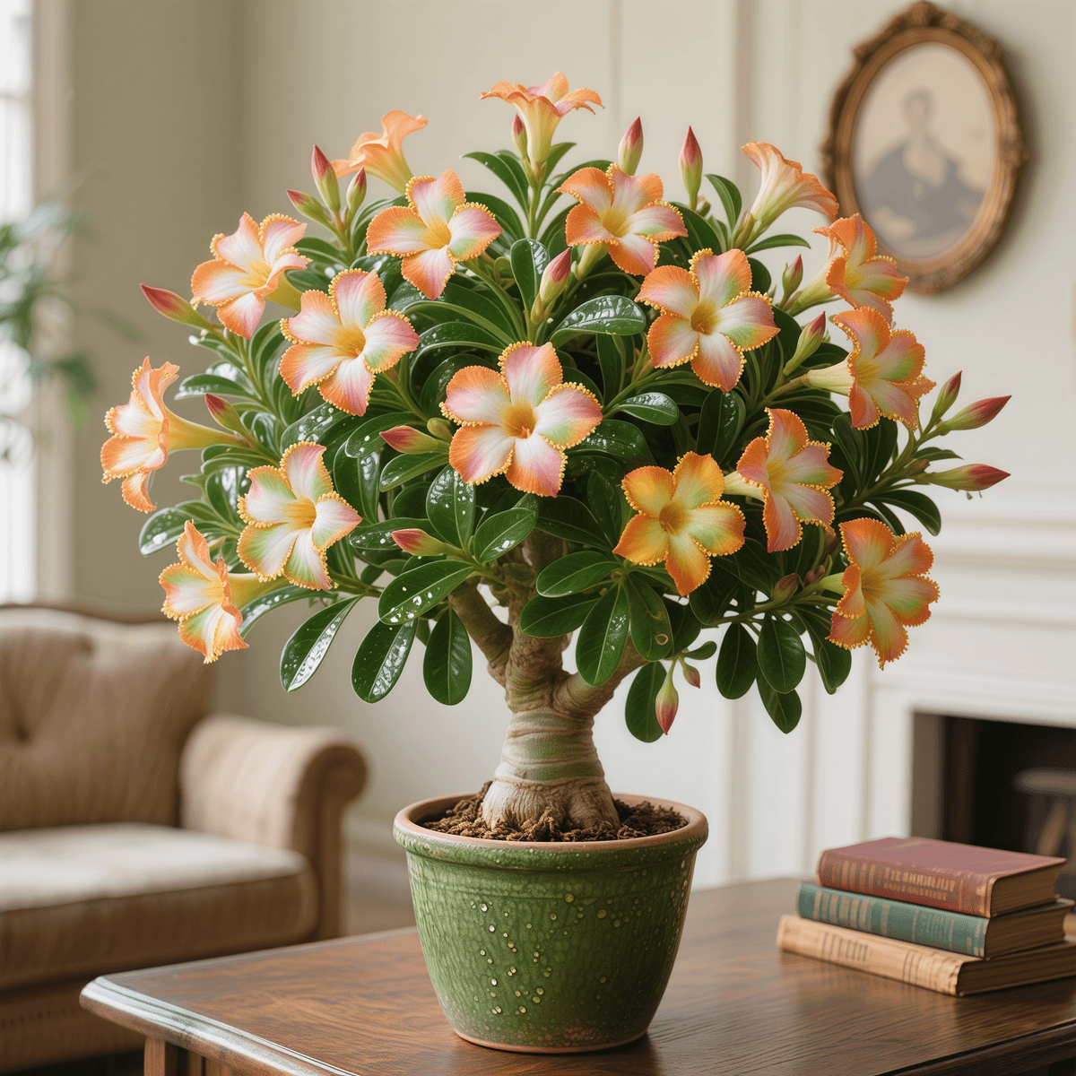 Desert Rose blooming all year round - large flowers, cold and heat resistant, easy to survive