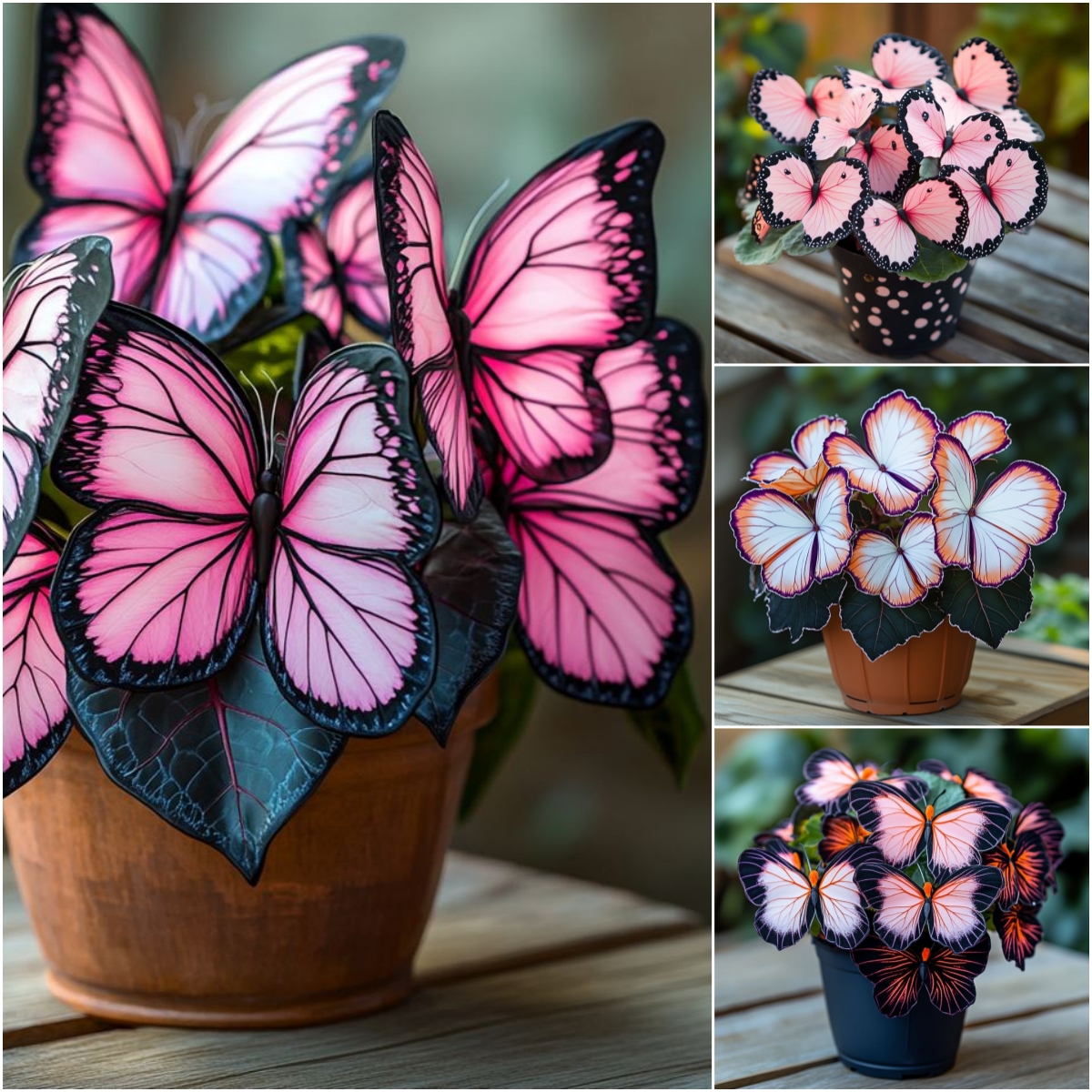 Butterfly Begonia Seed Series 🦋🌺 Bonsai Hanging Basket Garden