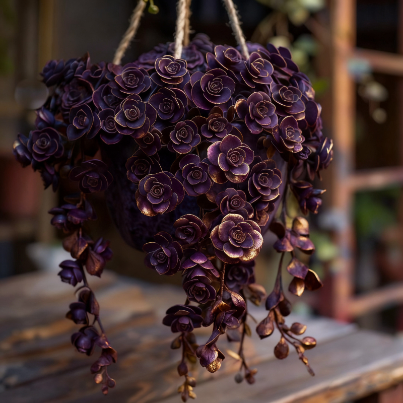 Blue Tassel Succulent Rose Seeds – Grow Your Own Enchanting Blue Blooms 🌿