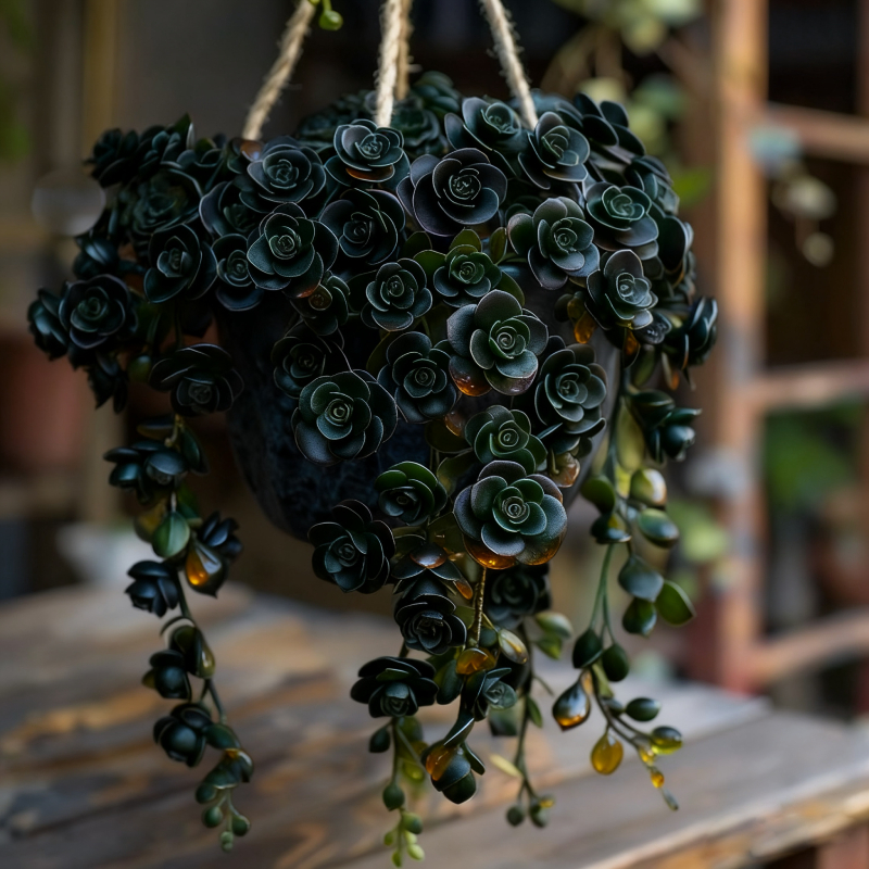 Blue Tassel Succulent Rose Seeds – Grow Your Own Enchanting Blue Blooms 🌿