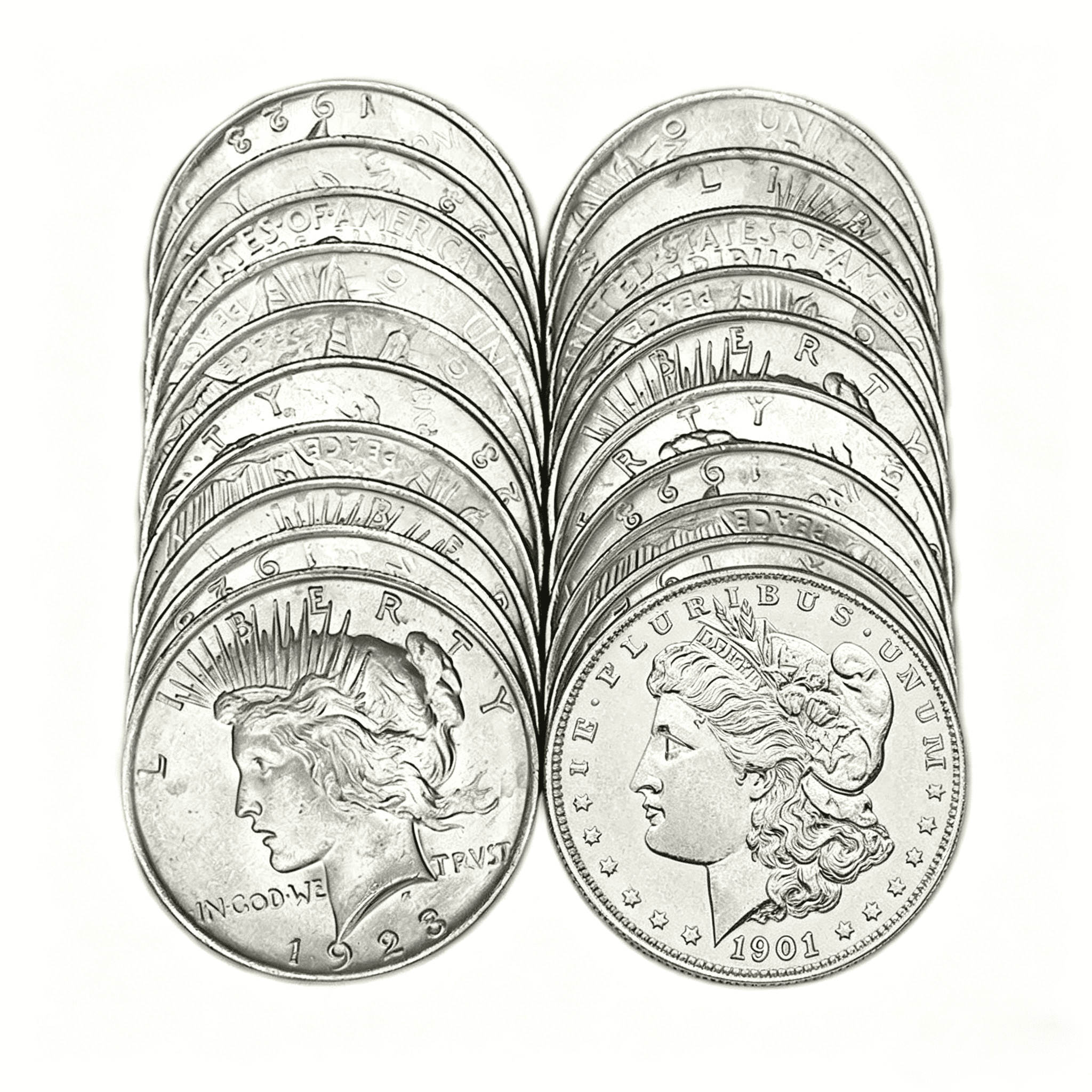 The American Legacy: Mixed Silver Dollar Roll (20 Coins)