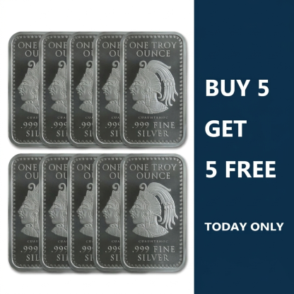 [Copy]Last Day 70% OFF🔥【 LOT OF 10 】 1 oz Aztec Calendar Silver Bar