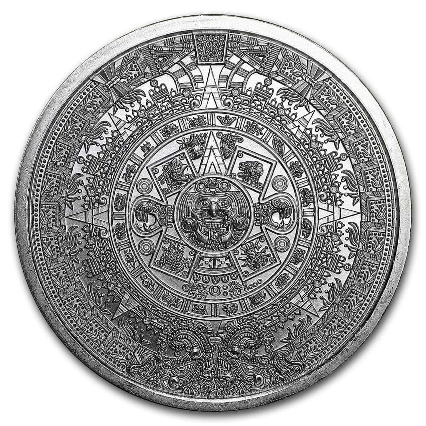 Last Day 70% OFF🔥【 LOT OF 10 】 1 oz Aztec Calendar Silver Round
