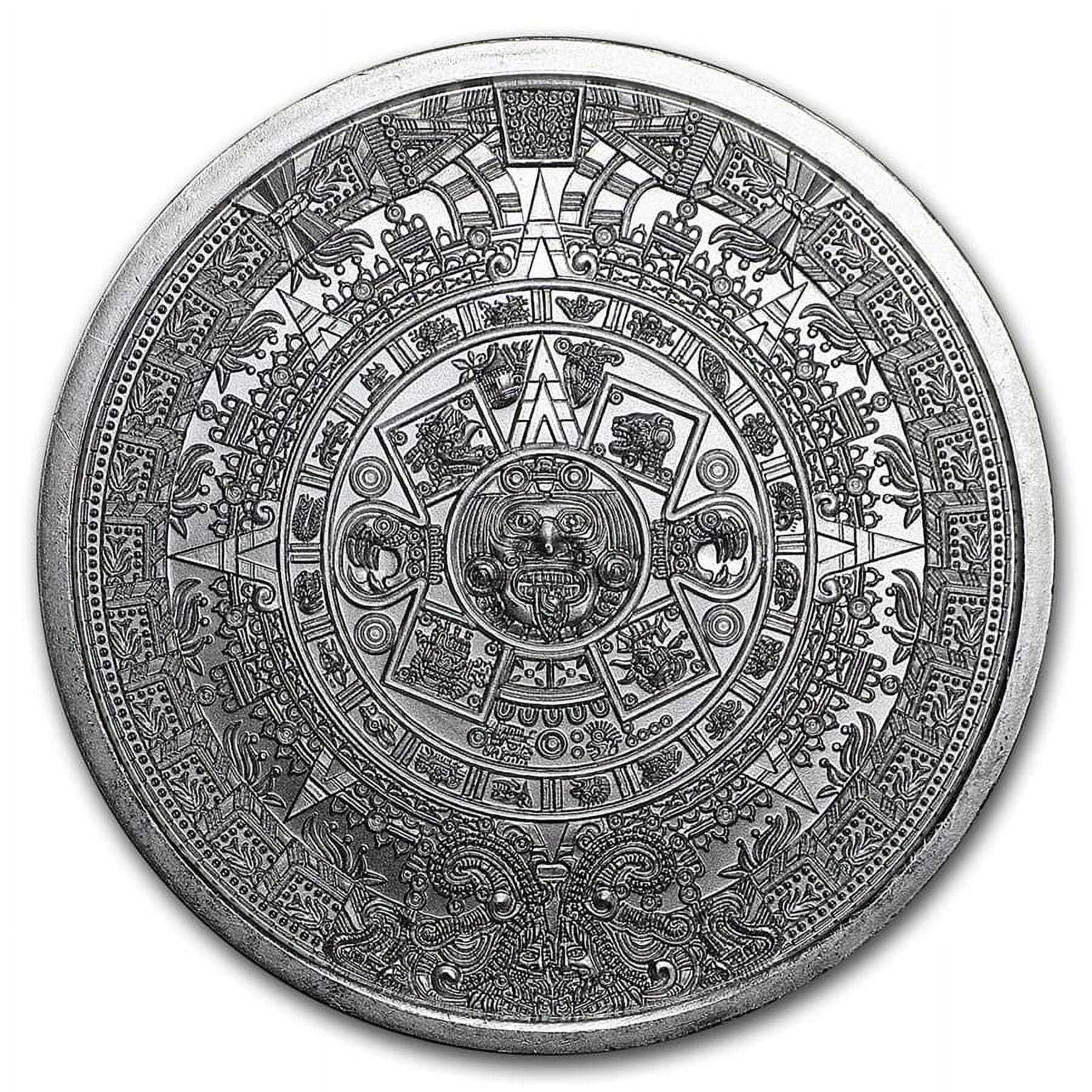 Last Day 70% OFF🔥【 LOT OF 10 】 1 oz Aztec Calendar Silver Round