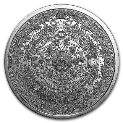 Last Day 70% OFF🔥【 LOT OF 10 】 1 oz Aztec Calendar Silver Round