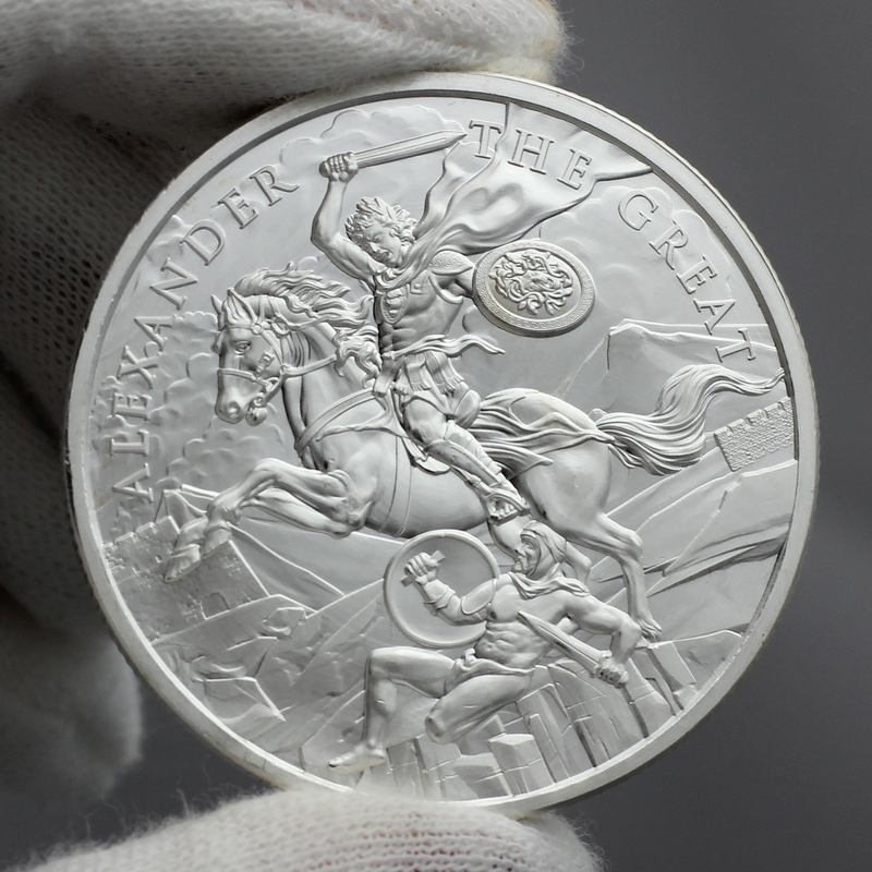 Alexander the Great Legendary Warriors Series 1oz .999 Silver Medallion