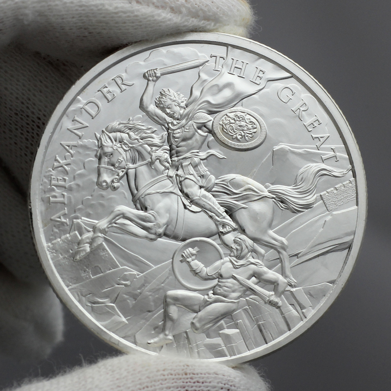 Alexander the Great Legendary Warriors Series 1oz .999 Silver Medallion