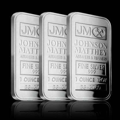 1 oz Johnson Matthey 1 oz Silver Bars