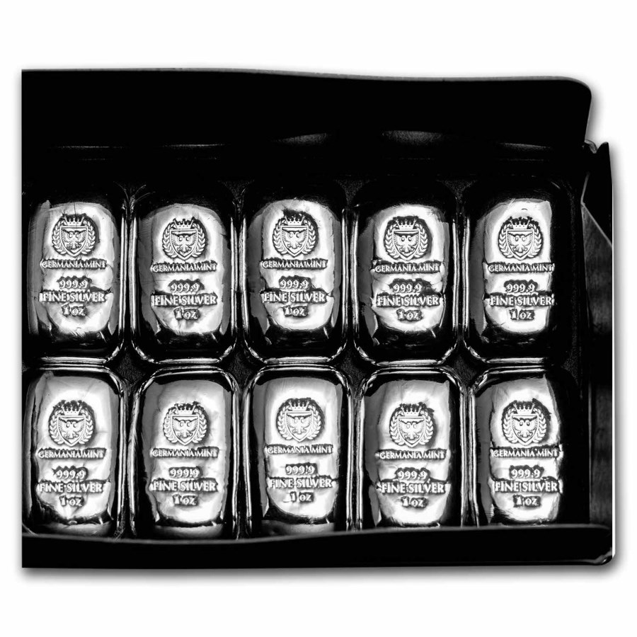 🔥Last Day Only $13.98 - 1 oz Germania Mint Silver Bar .9999 Fine
