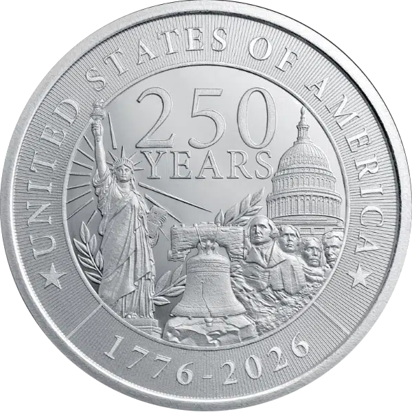 1 oz Silver Round – 250th Anniversary Edition (1776–2026)