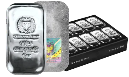 🔥Last Day Only $13.98 - 1 oz Germania Mint Silver Bar .9999 Fine