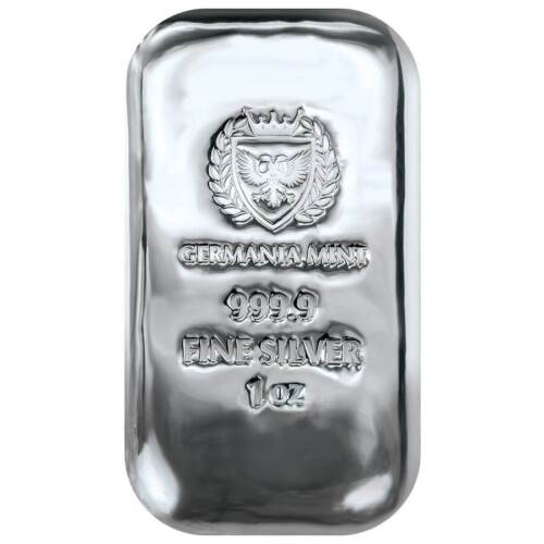 🔥Last Day Only $13.98 - 1 oz Germania Mint Silver Bar .9999 Fine