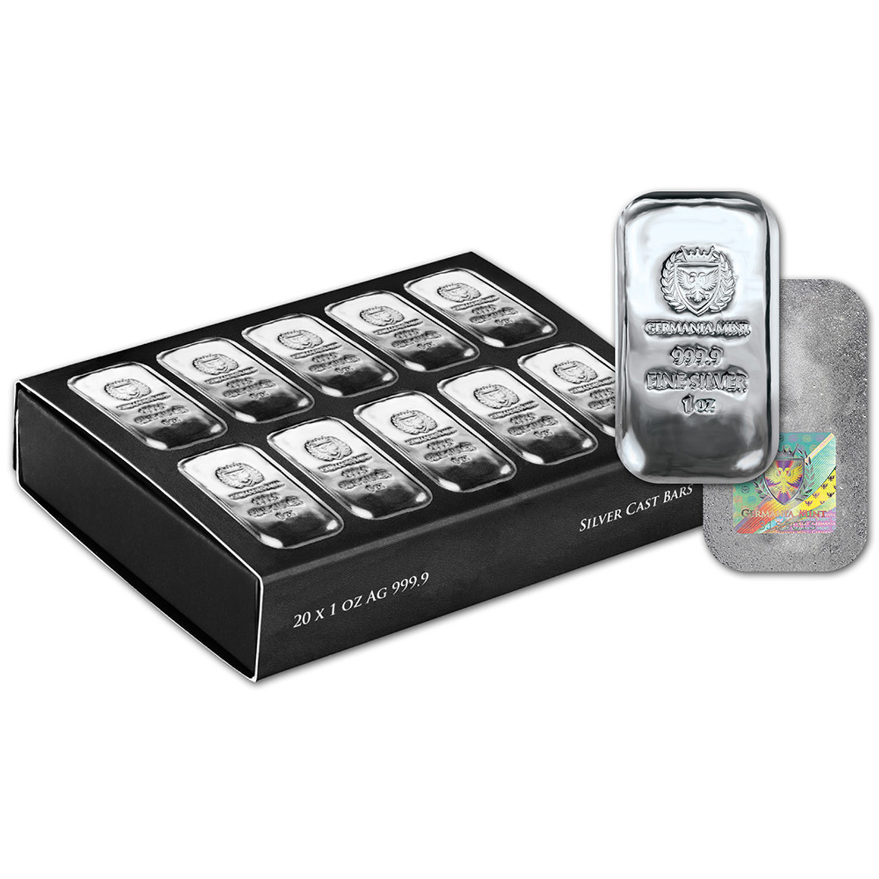 🔥Last Day Only $13.98 - 1 oz Germania Mint Silver Bar .9999 Fine