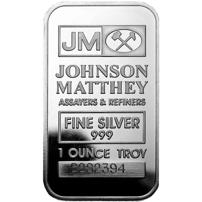 1 oz Johnson Matthey Silver Bars