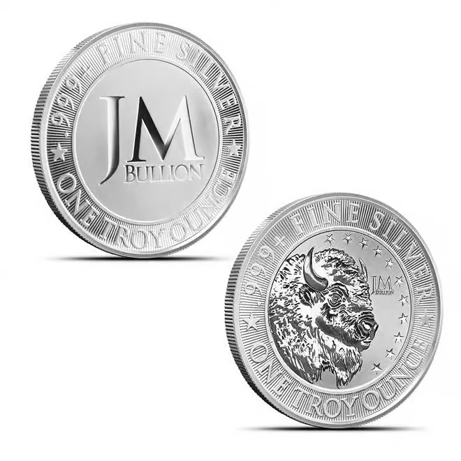 1 oz JM Bullion Buffalo Silver Round
