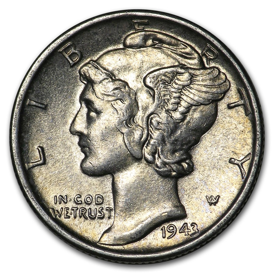 1934-1945 Full DPS Mercury Dime Coins