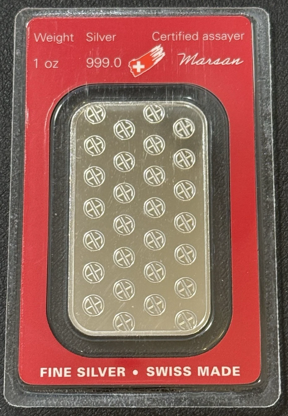 1 oz Argor Heraeus Silver Bar