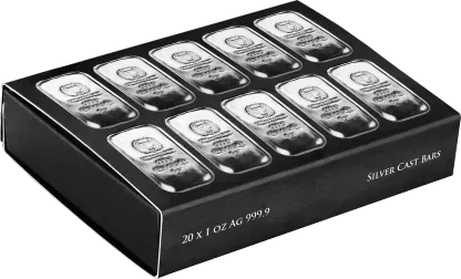 🔥Last Day Only $13.98 - 1 oz Germania Mint Silver Bar .9999 Fine