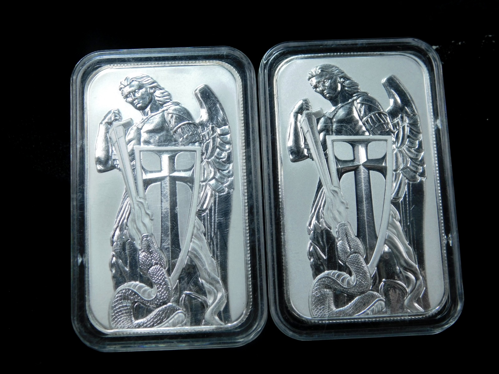 Archangel Michael 1 oz .999 Silver Bar Scottsdale BU in CAPSULE MINT SEALED