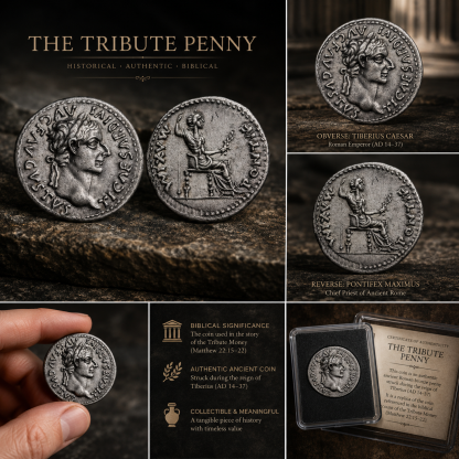 The Ancient Roman Imperial "Tribute Penny" Silver Denarius