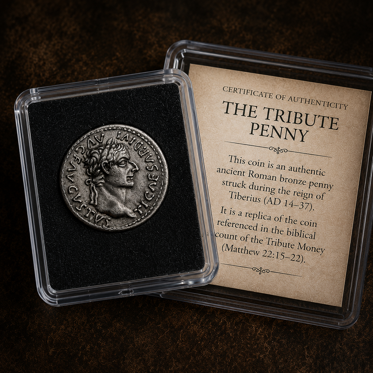 The Ancient Roman Imperial "Tribute Penny" Silver Denarius