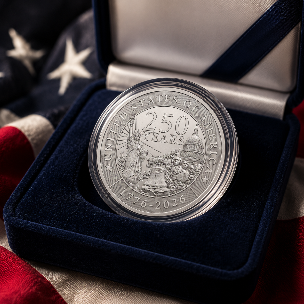 1 oz Silver Round – 250th Anniversary Edition (1776–2026)