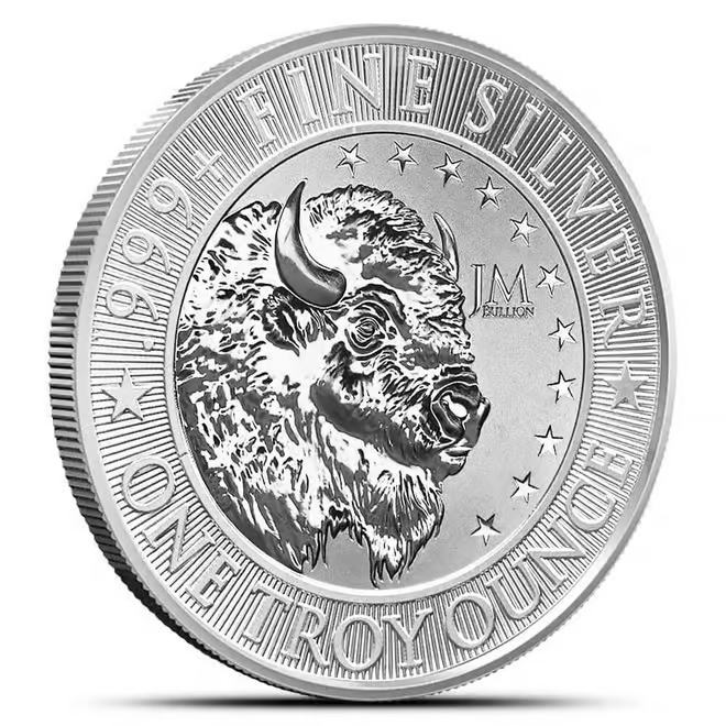 1 oz JM Bullion Buffalo Silver Round