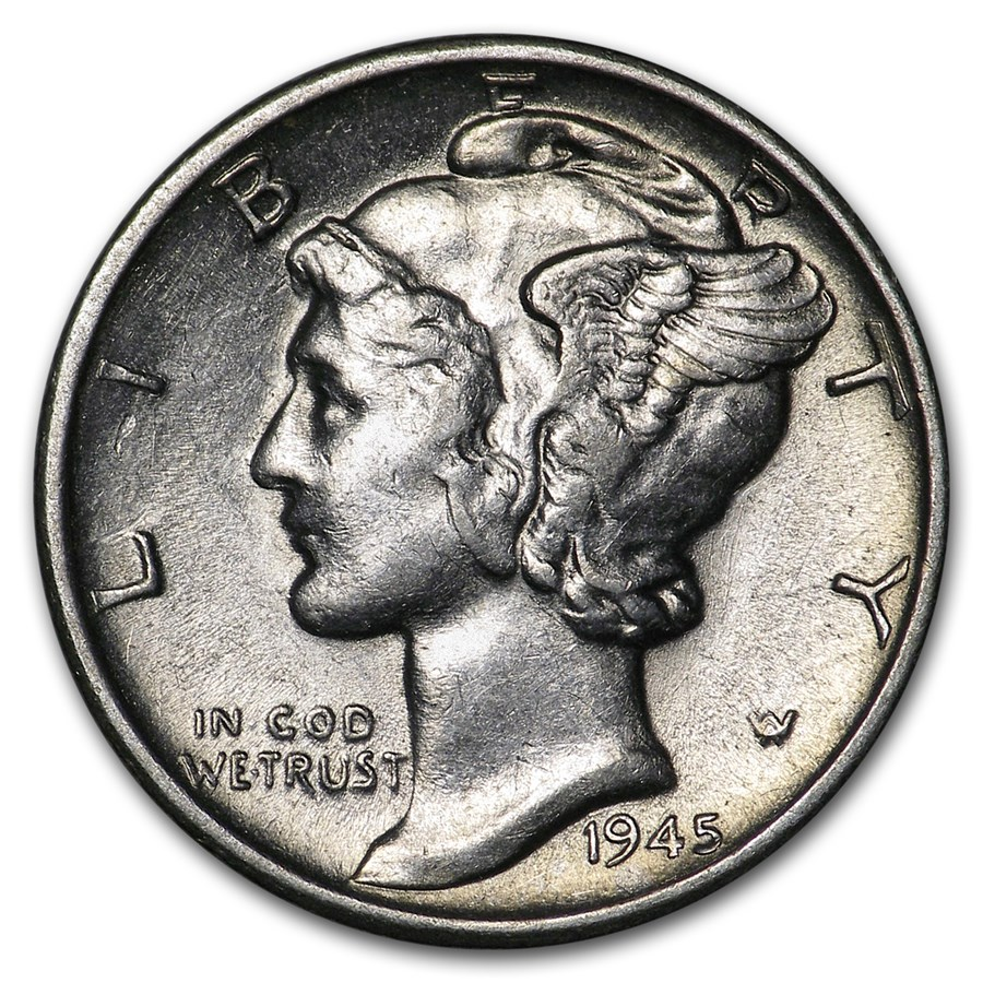 1934-1945 Full DPS Mercury Dime Coins
