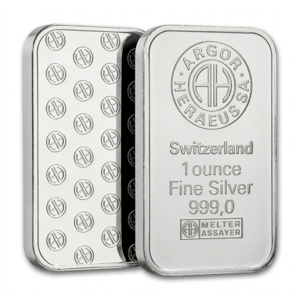1 oz Argor Heraeus Silver Bar