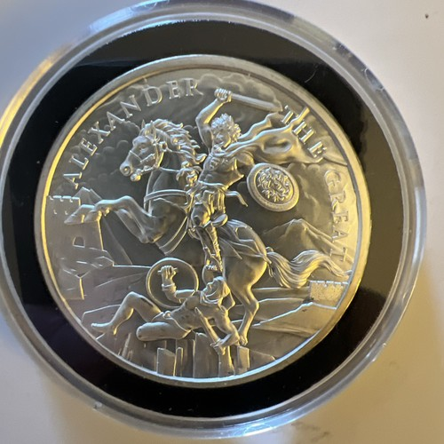 Alexander the Great Legendary Warriors Series 1oz .999 Silver Medallion