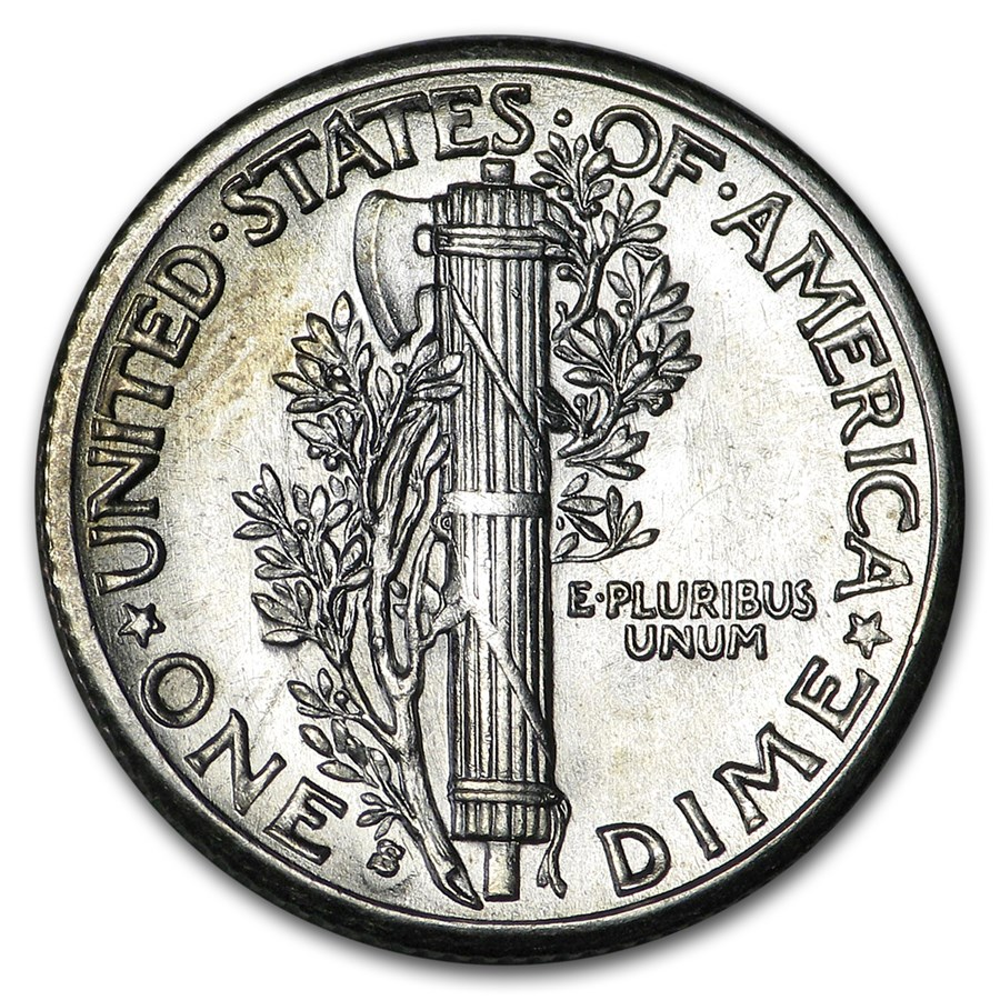 1934-1945 Full DPS Mercury Dime Coins