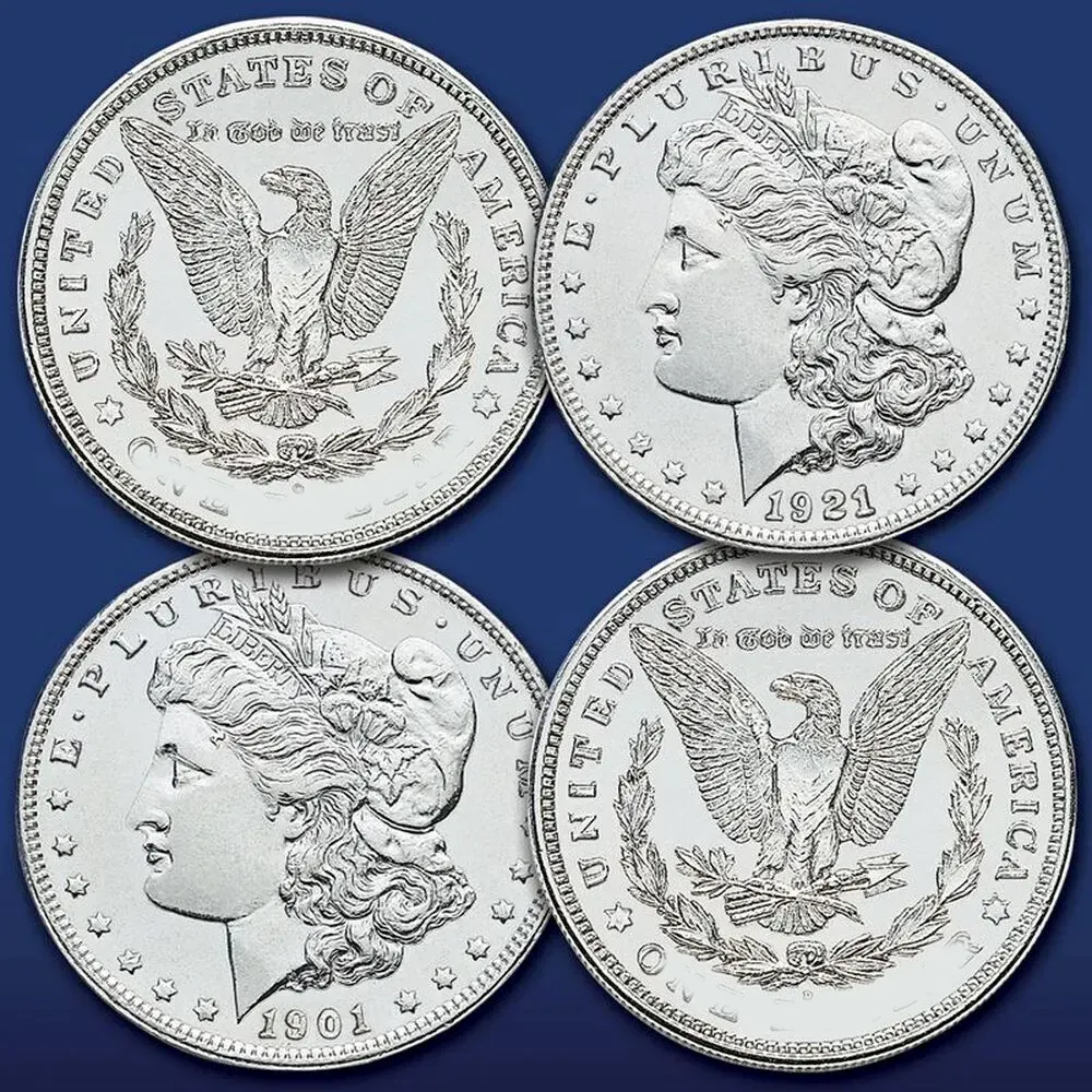 【25PCS】The Complete Collection of Morgan Silver Dollars 【1878-1902】