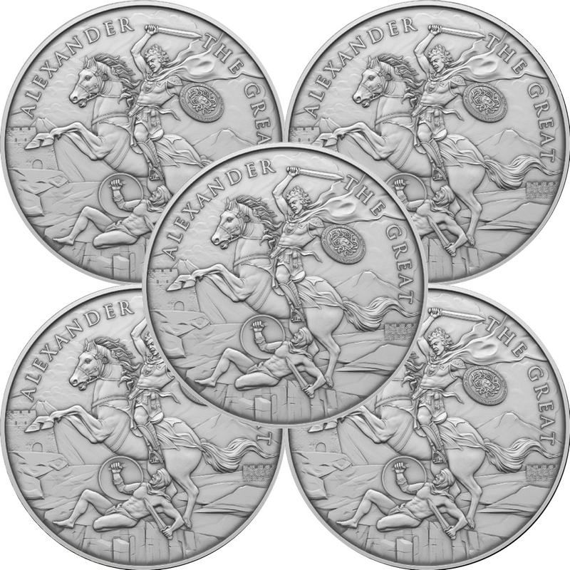 Alexander the Great Legendary Warriors Series 1oz .999 Silver Medallion