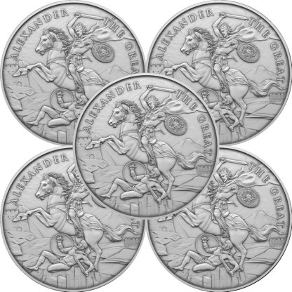 Alexander the Great Legendary Warriors Series 1oz .999 Silver Medallion