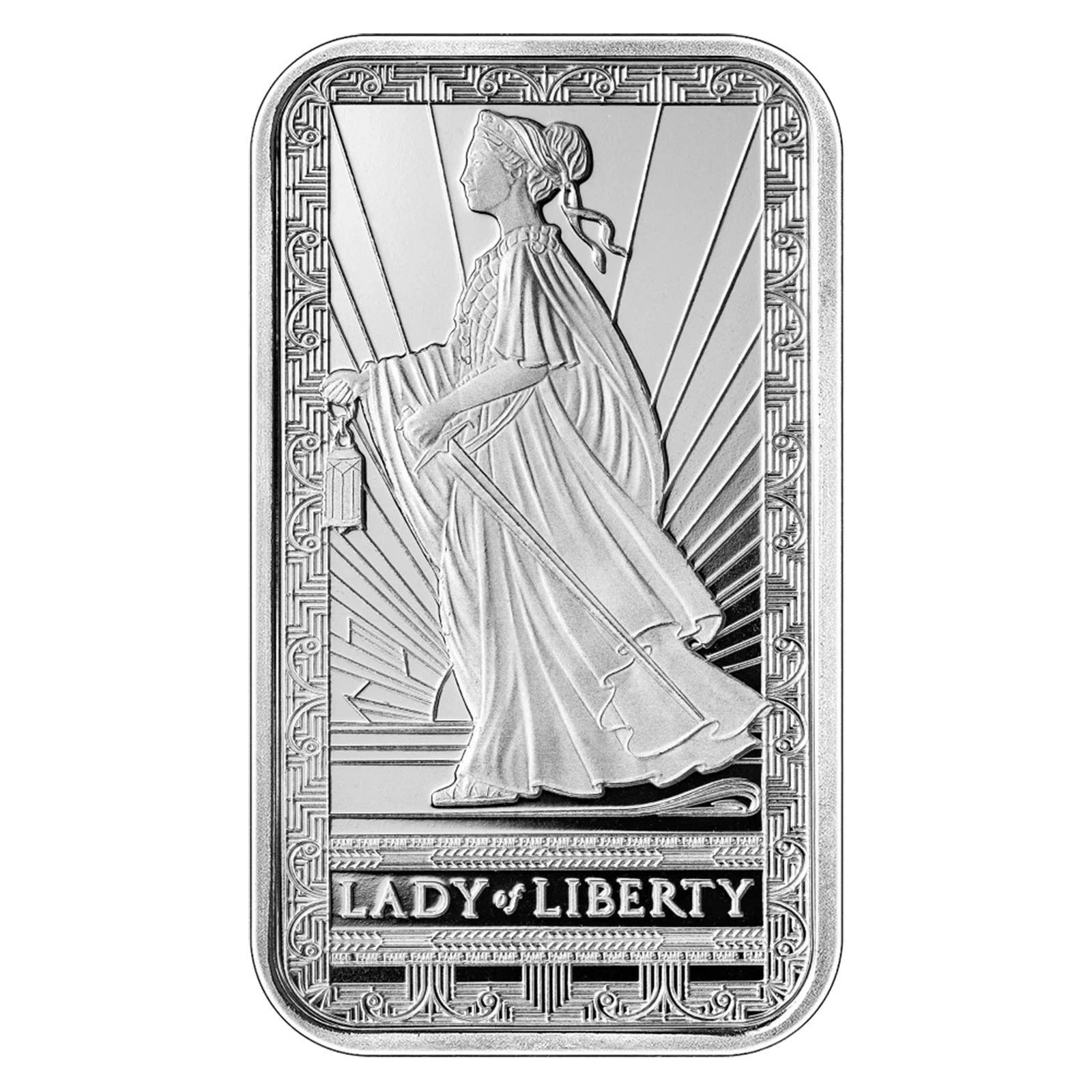 Lady of Liberty 1oz Silver Bar – .999 Fine Silver Minted Collectible