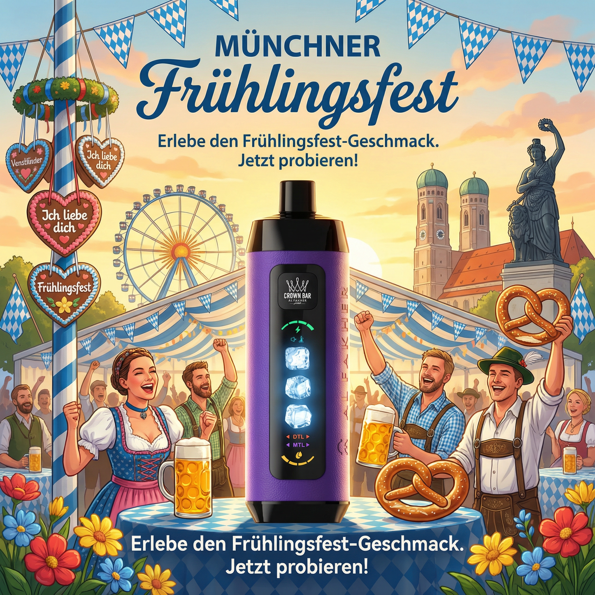 Al Fakher 15K mit einstellbarer Kühle Einweg-E-Zigarette 