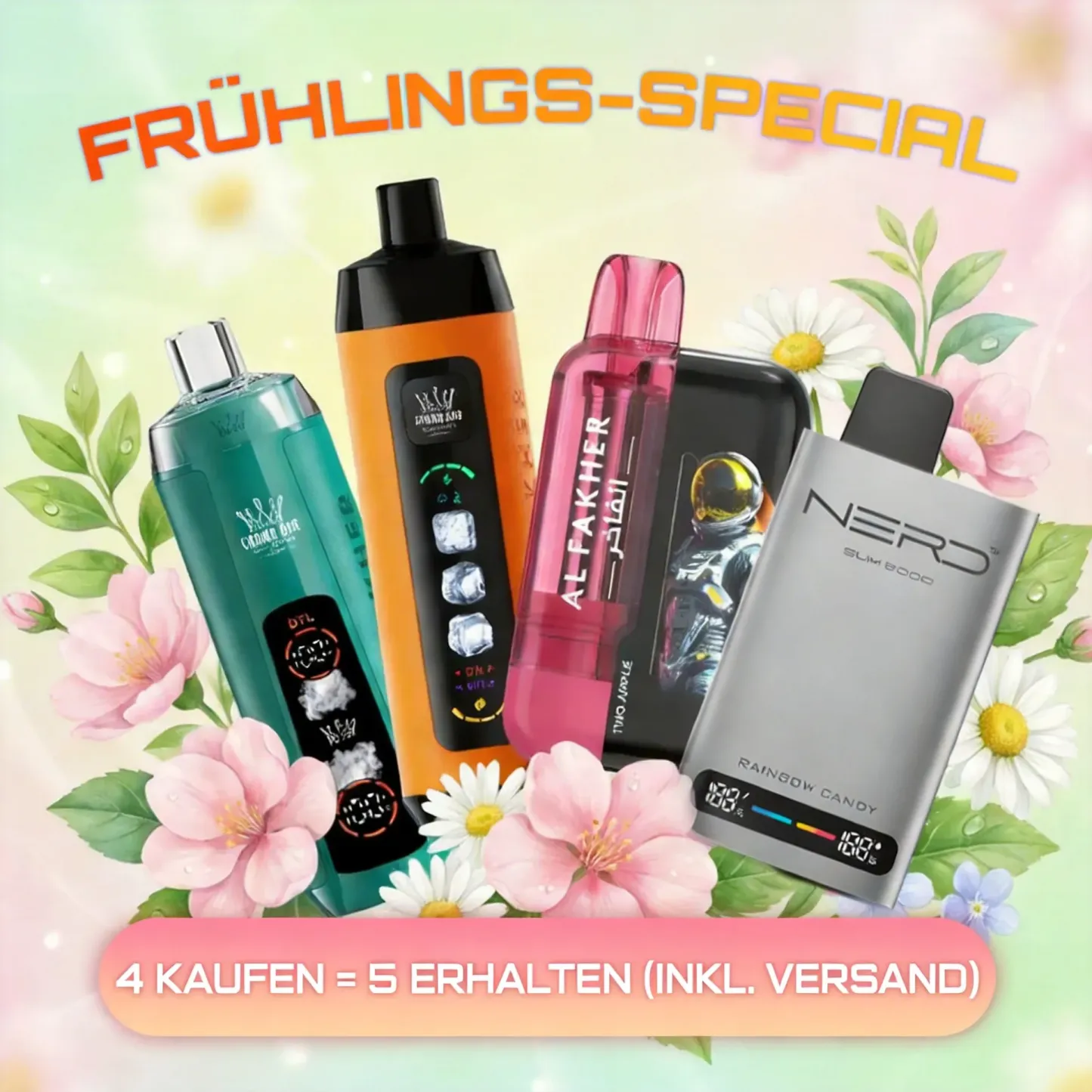 Al Fakher 15K mit einstellbarer Kühle Beeren Eis