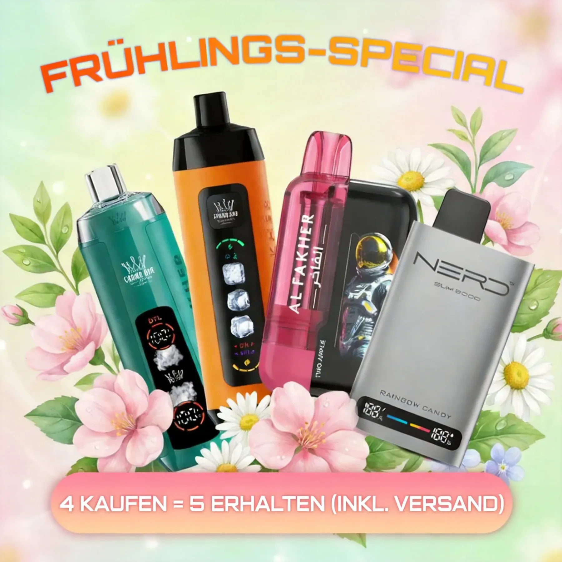 Al Fakher 15K mit einstellbarer Kühle Beeren Eis