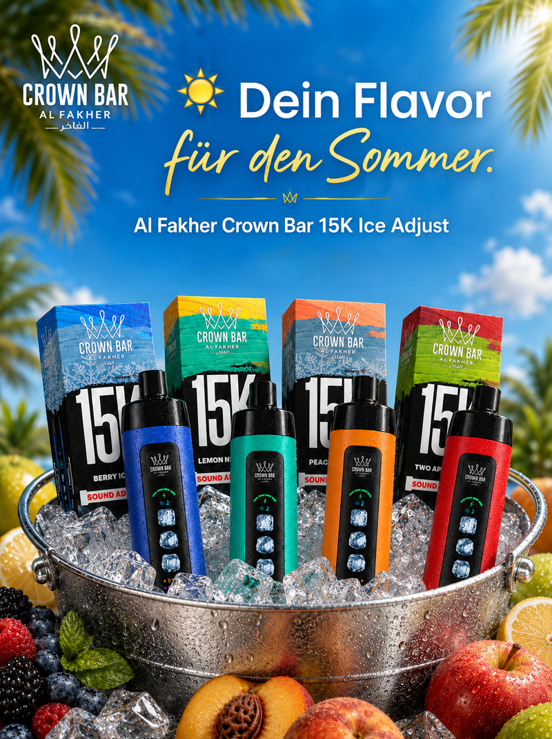 Al Fakher Crown Bar Einweg E-Zigarette Produkt&uuml;bersicht