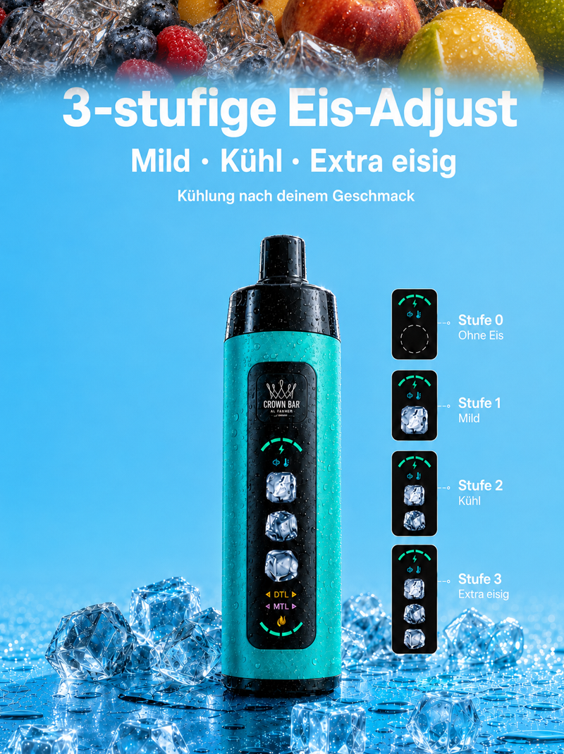 Al Fakher Crown Bar mit intensivem Geschmack