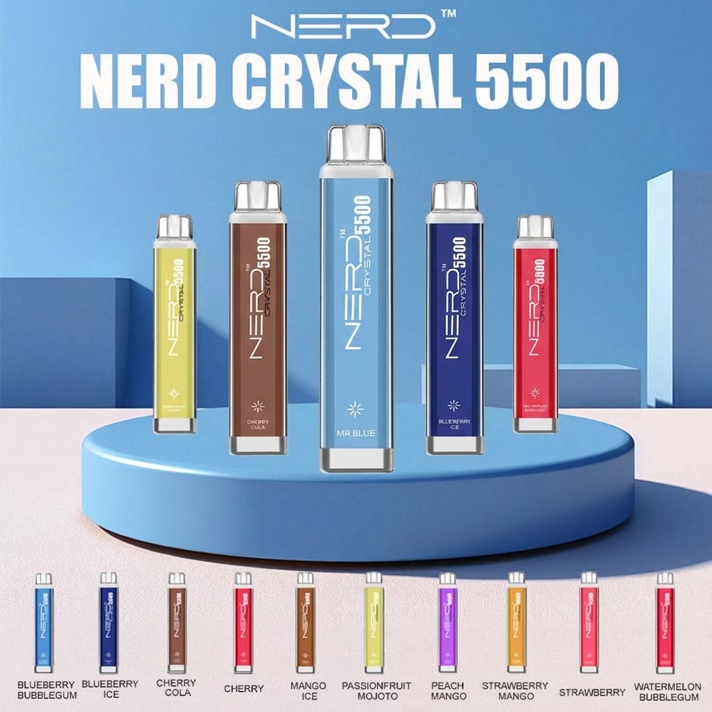 NERD CRYSTAL 5500-Züge Einweg E-Zigarette