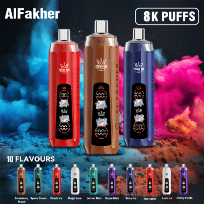 Al Fakher 8K CRYSTAL DUAL Einweg-E-Zigarette