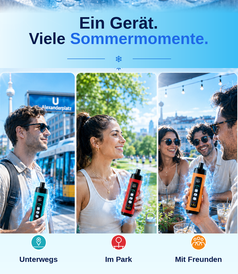 Al Fakher 15K Vape mit Display USB-C und Mesh Coil