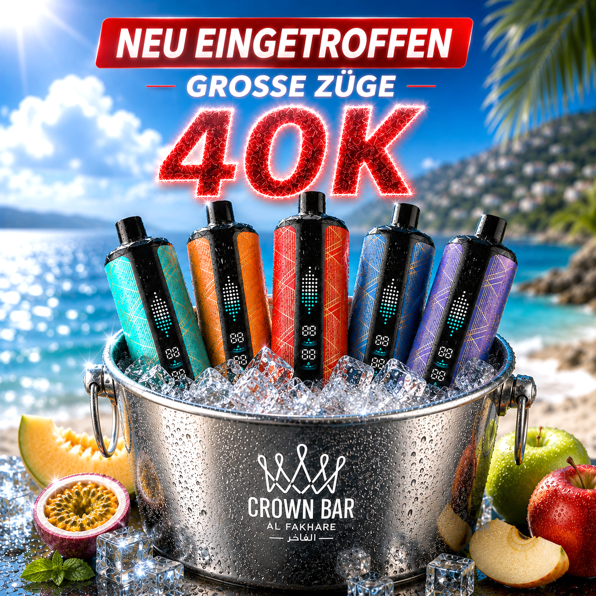Watermelon Lime – Al Fakher Crown Bar 40K Mega Max