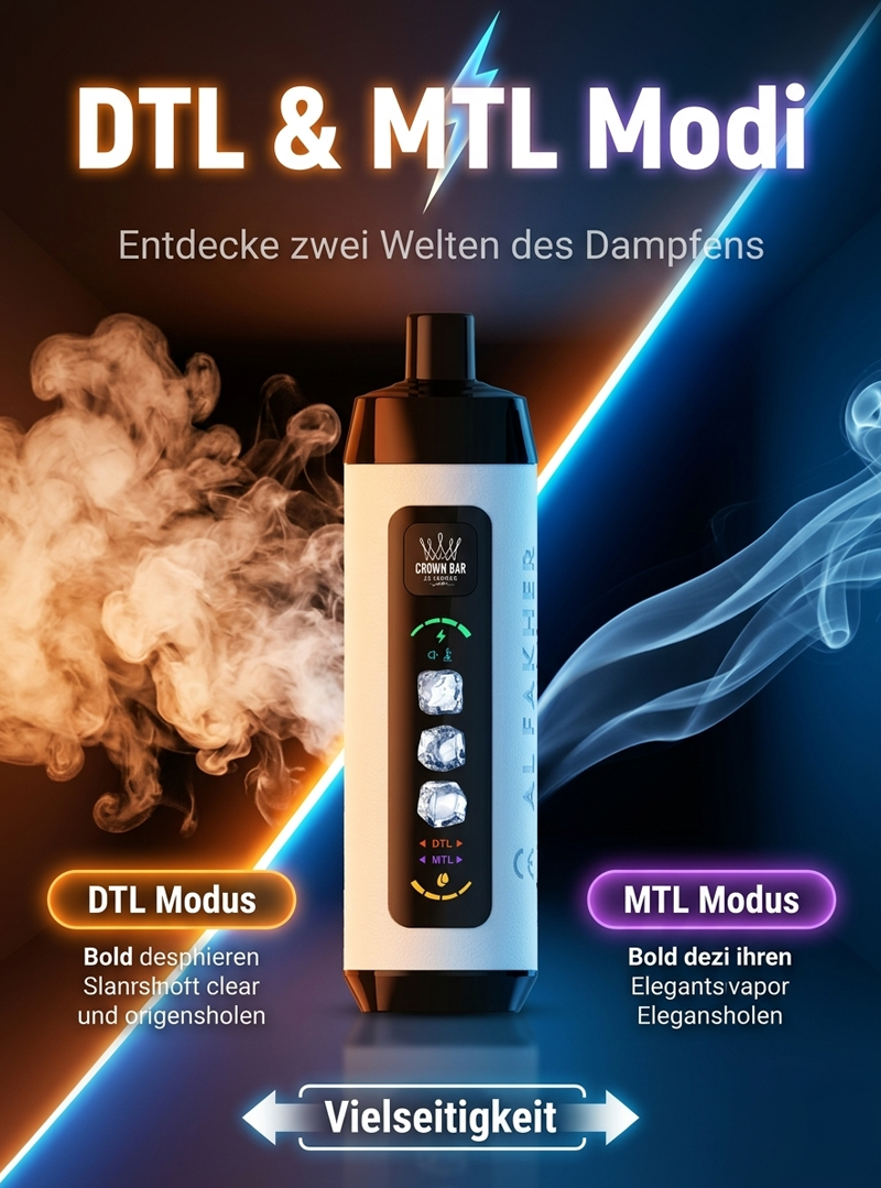 Al Fakher 15K Einweg E-Zigarette mit einstellbarer K&uuml;hle