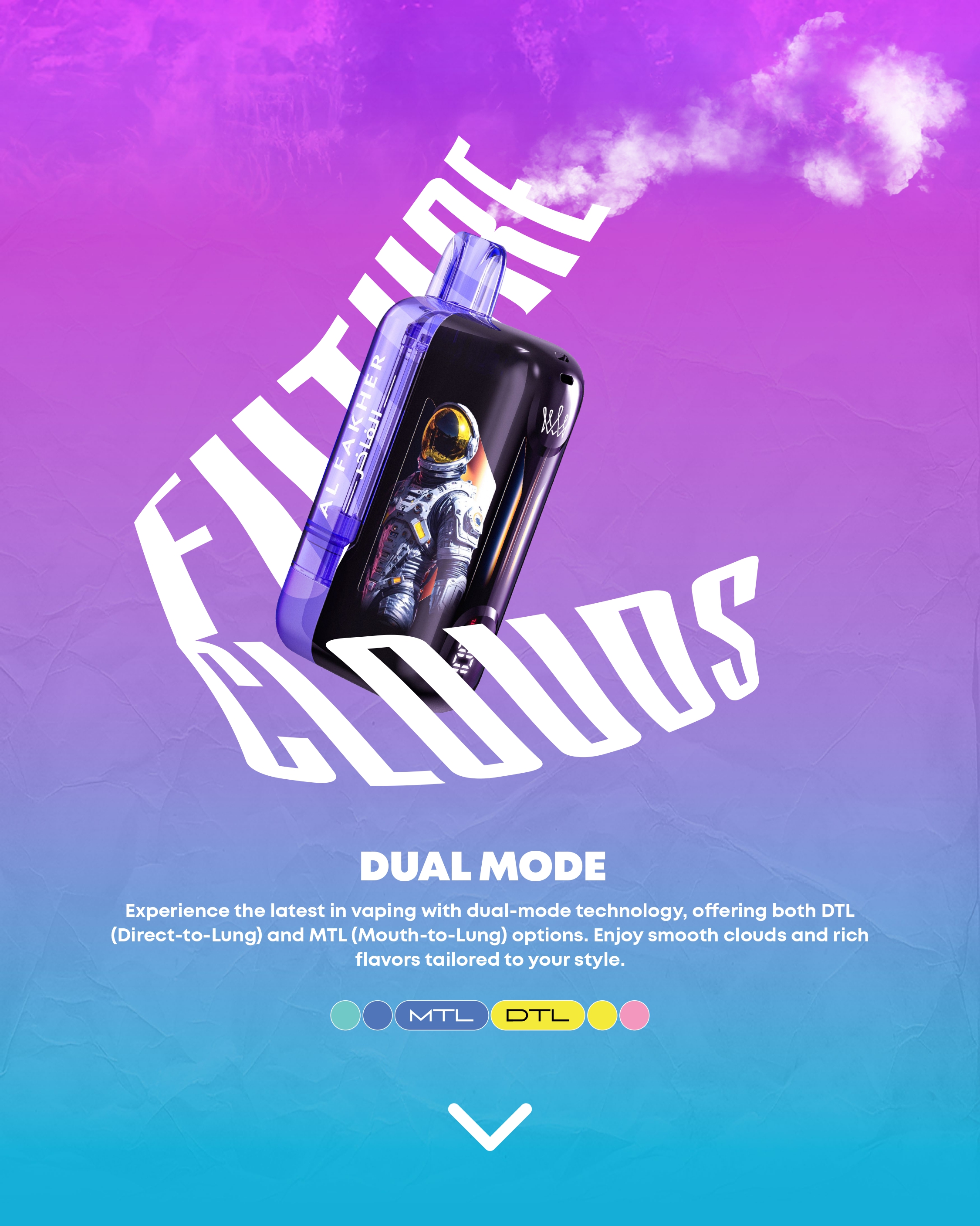 Al Fakher Ultra 25K DTL E-Shisha - Dual Mesh Coil f&uuml;r intensiven Dampf